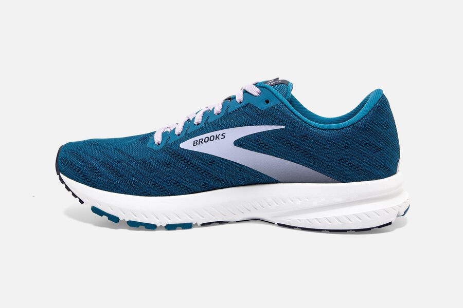 Brooks Launch 7 Road Running Shoes - Womens - Blue/Silver - WO7169540